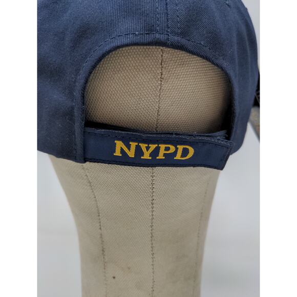 New York Police NYPD 9/11 Memorial Strapback Hat Black Embroidered Logo NWT - Picture 8 of 10